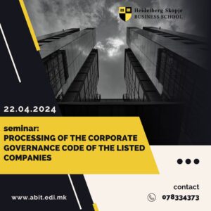 PROCESSING OF THE CORPORATE GOVERNANCE CODE OF THE LISTED COMPANIES
